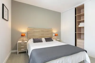 Cama o camas de una habitación en Apartamento Foro Romano