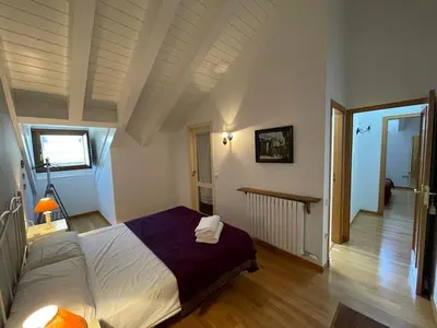 Cama o camas de una habitación en Apartamento Pico de Alba