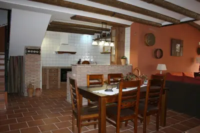 Zona de estar de La Casa del Azafrán
