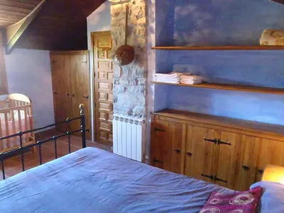 Cama o camas de una habitación en Casa Bestregui