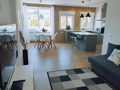 Zona de estar de Precioso apartamento en Pamplona junto al centro