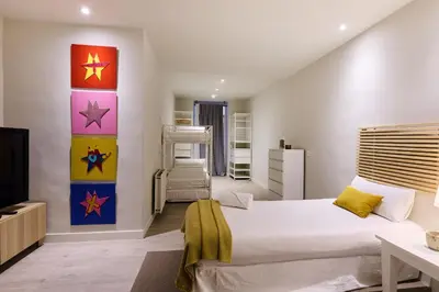 Cama o camas de una habitación en Mercaderes 9 by Clabao