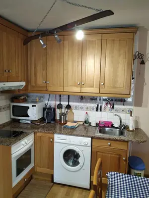 Una cocina o zona de cocina en Apartamento en Escarrilla, sallent de gallego