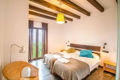 Cama o camas de una habitación en Espectacular casa rural en el corazón del Baztán