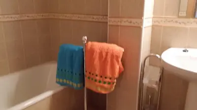 Un baño de Apartamentos Portal de Ordesa