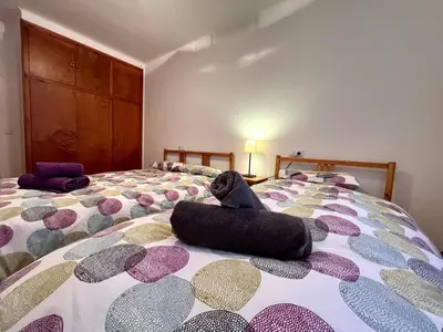 Cama o camas de una habitación en Apartaments Matxicots - L'Amfitriona