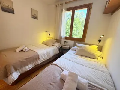 Cama o camas de una habitación en C09 - Apartamento Pirineos - Villmor