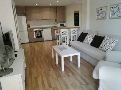 Una cocina o zona de cocina en Apartamento La Montañesa en Aínsa, bonito apartamento con grande terraza