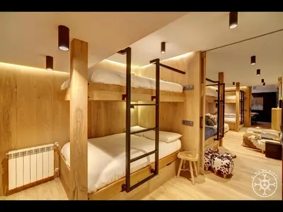 Cama o camas de una habitación en CASA VINYETA de Alma de Nieve