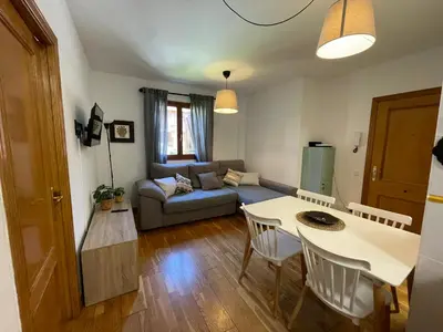 Zona de estar de ACOGEDOR PISO EN SORT CON PISCINA