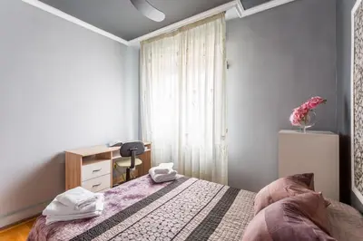 Cama o camas de una habitación en hospedaje Miluce