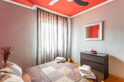 Cama o camas de una habitación en hospedaje Miluce