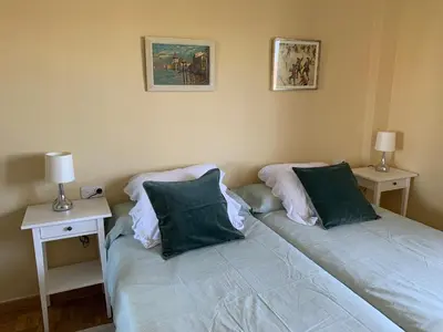 Cama o camas de una habitación en Precioso piso recién reformado en Zaragoza