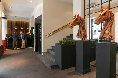 El vestíbulo o zona de recepción de Habitus Hotel Leyre