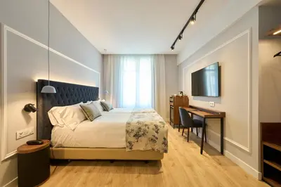 Cama o camas de una habitación en Catalonia El Pilar