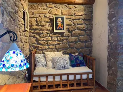 Cama o camas de una habitación en Casa rural CAL SERRA