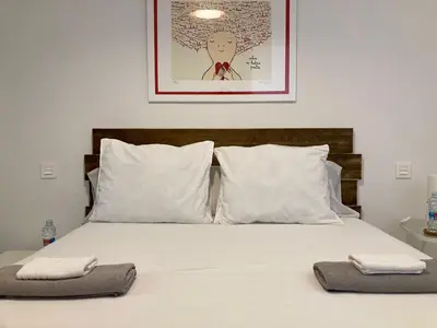 Cama o camas de una habitación en Apartamento centro con parking privado