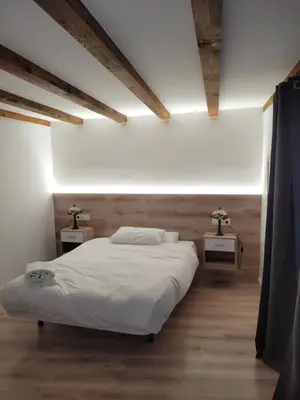Cama o camas de una habitación en Navarreria
