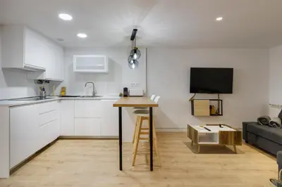Una cocina o zona de cocina en Alojamiento Maite Jaca