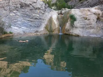 Paisaje cerca de este camping