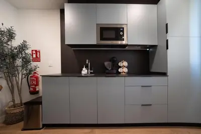 Una cocina o zona de cocina en Apartamentos4U Tudela Plaza Parking Incluido