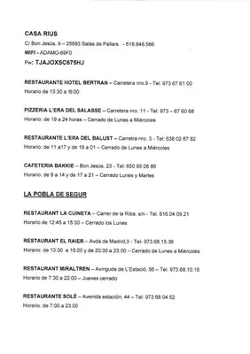 Plano de Casa Rius