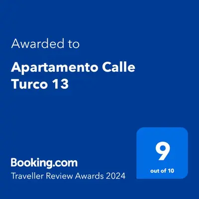 Certificado, premio, señal o documento que está expuesto en Apartamento Calle Turco 13
