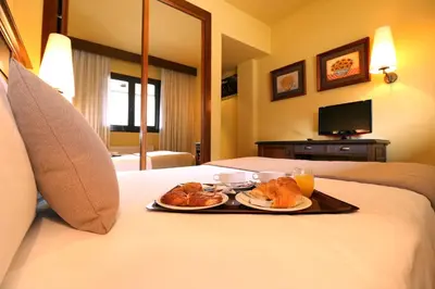 Cama o camas de una habitación en RVHotels Tuca