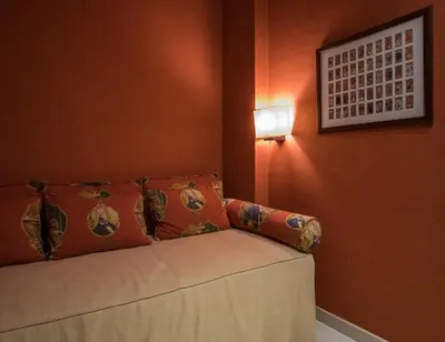 Cama o camas de una habitación en Apartaments Suites Sant Jordi