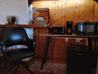 Una cocina o zona de cocina en Casa acogedora con barbacoa