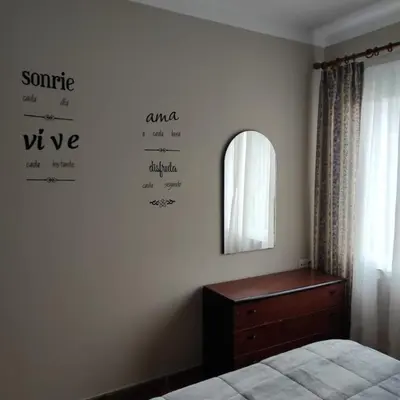 Cama o camas de una habitación en Apartamento Amezti