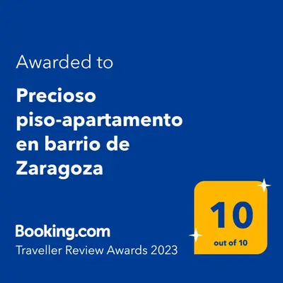 Certificado, premio, señal o documento que está expuesto en Precioso piso-apartamento en barrio de Zaragoza