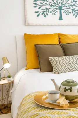 Cama o camas de una habitación en Avda Pamplona Hospitales Universidad