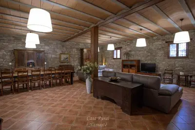 Zona de estar de Casa Rural Namasté con SPA