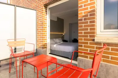Zona de estar de Hotel Burlada