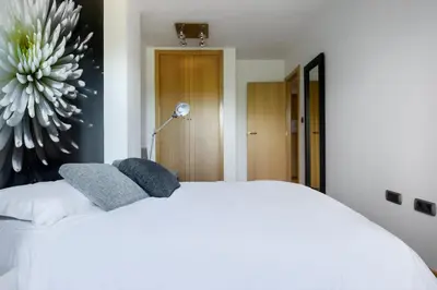Cama o camas de una habitación en Casa LUNA la luna de CuentoGuía