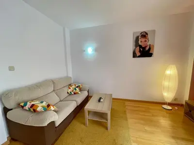 Zona de estar de Acogedor apartamento en Zaragoza