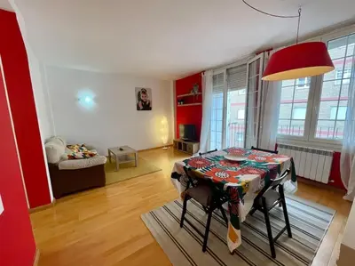 Zona de estar de Acogedor apartamento en Zaragoza