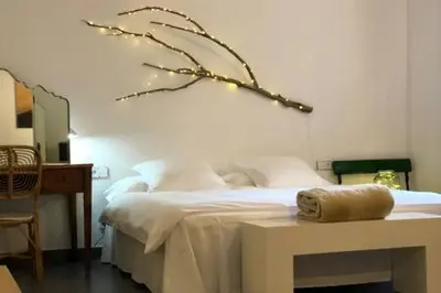 Cama o camas de una habitación en Acogedora casa en la montaña