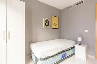 Cama o camas de una habitación en AR6 - Piso 2 dormitorios a 5 minutos del Pilar, posibilidad de parking no incluido