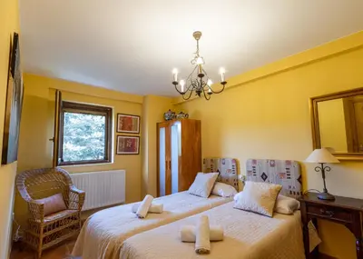 Cama o camas de una habitación en Casa nora villanua