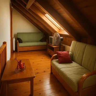 Zona de estar de Apartamento Duplex Esterri ideal para familias