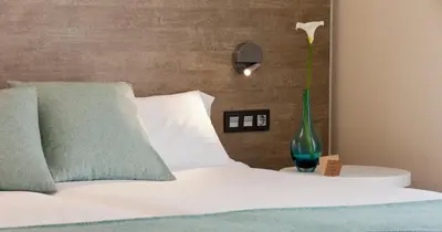 Cama o camas de una habitación en Hotel Dos Rios Central