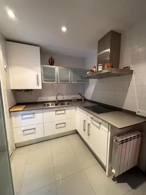 Una cocina o zona de cocina en Apartament Rialp amb vistes al riu Noguera Pallaresa