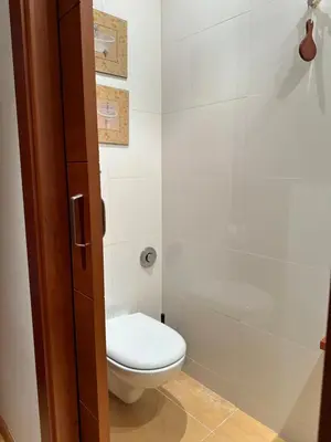 Un baño de Apartament Rialp amb vistes al riu Noguera Pallaresa