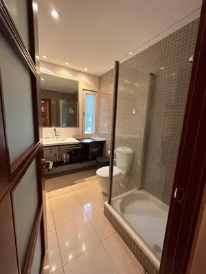 Un baño de Apartament Rialp amb vistes al riu Noguera Pallaresa