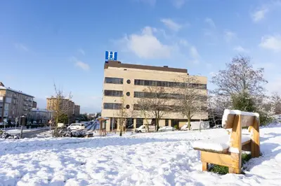 Hotel Pamplona Villava en invierno