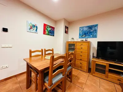 Una televisión o centro de entretenimiento en Apartamento Carlos Bielsa