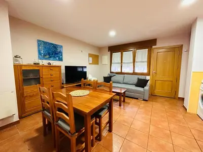 Una televisión o centro de entretenimiento en Apartamento Carlos Bielsa