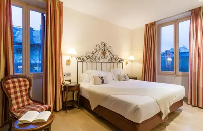 Cama o camas de una habitación en Hotel Andria